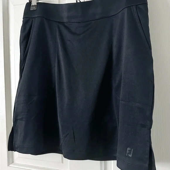 New! FootJoy Performance Interlock Knit Skort Black Shorts Skirt Pockets Size S - Picture 6 of 15